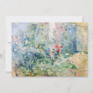 Berthe Morisot - Der Garten in Bougival Dankeskarte