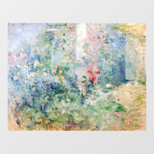 Berthe Morisot - Der Garten in Bougival Fensteraufkleber