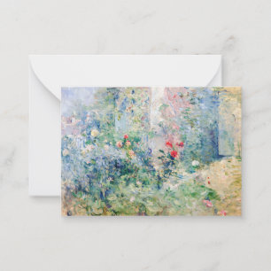 Berthe Morisot - Der Garten in Bougival Mitteilungskarte