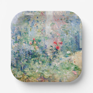 Berthe Morisot - Der Garten in Bougival Pappteller