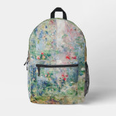 Berthe Morisot - Der Garten von Bougival Bedruckter Rucksack (Vorderseite)