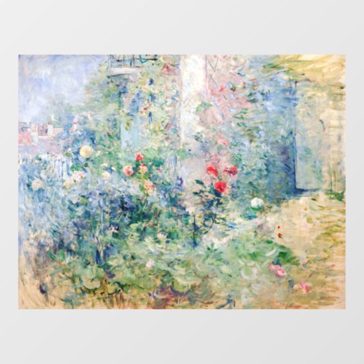 Berthe Morisot - Der Garten von Bougival Fensteraufkleber (Blatt)