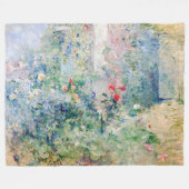 Berthe Morisot - Der Garten von Bougival Fleecedecke (Vorderseite (Horizontal))