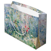 Berthe Morisot - Der Garten von Bougival Große Geschenktüte (Rückseite Schrägansicht)
