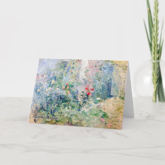 Berthe Morisot - Der Garten von Bougival Karte (Vorderseite)