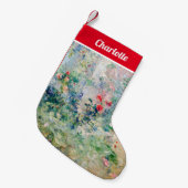 Berthe Morisot - Der Garten von Bougival Kleiner Weihnachtsstrumpf (Vorderansicht (hängend))