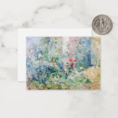 Berthe Morisot - Der Garten von Bougival Mitteilungskarte (Vorderseite/Rückseite Beispiel)