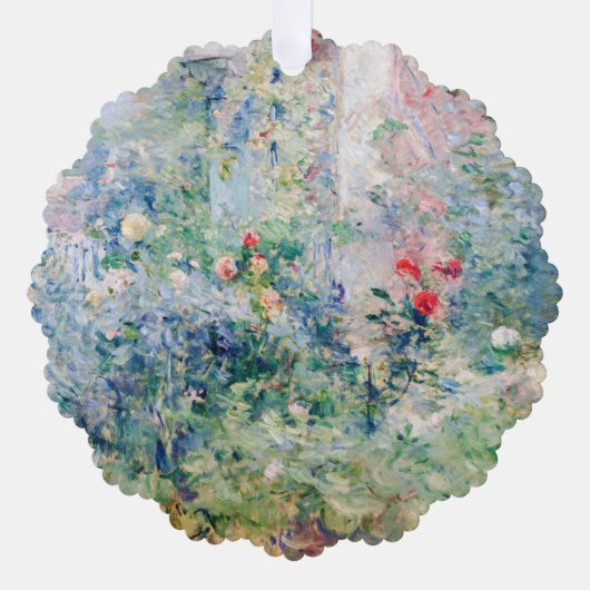 Berthe Morisot - Der Garten von Bougival Ornament Karte (Vorderseite)