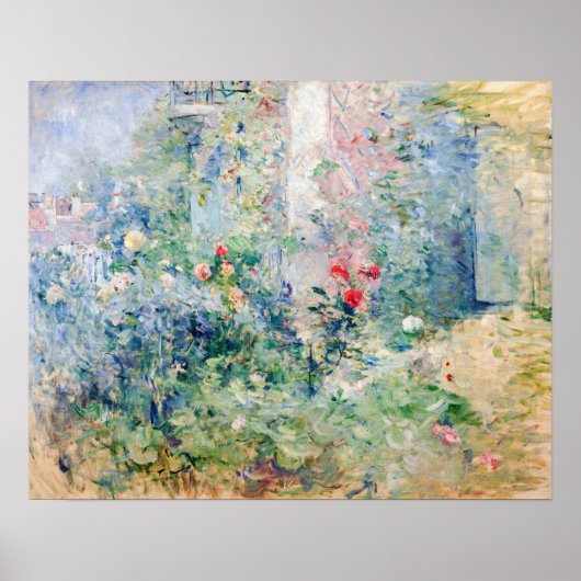 Berthe Morisot - Der Garten von Bougival Poster (Vorne)