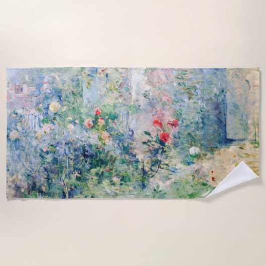 Berthe Morisot - Der Garten von Bougival Strandtuch (Vorderseite)