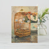 Berthe Morisot - Der Käfig Einladung (Stehend Vorderseite)