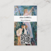 Berthe Morisot - Der Kirschpflücker - QR Code Visitenkarte (Vorderseite)
