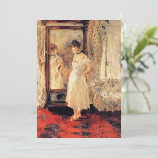 Berthe Morisot - Der Spiegel der Psyche Einladung (Stehend Vorderseite)