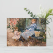 Berthe Morisot - Die Fabel Dankeskarte (Stehend Vorderseite)