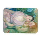 Berthe Morisot - Die Horstensia / Die beiden Schwe Magnet (Horizontal)