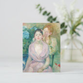 Berthe Morisot - Die Horstensia / Die beiden Schwe Postkarte (Stehend Vorderseite)