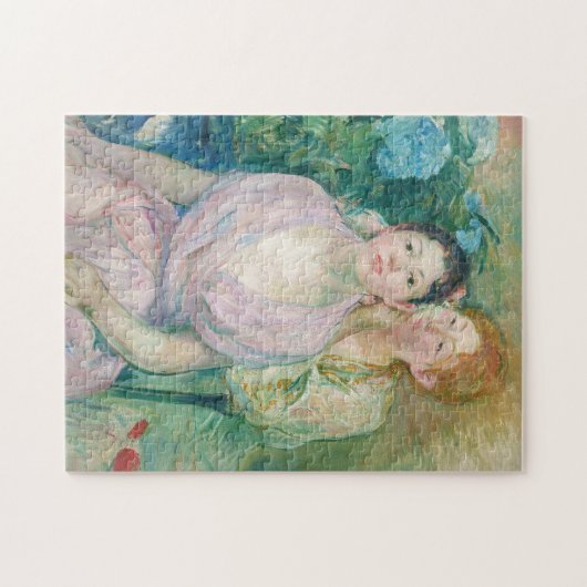 Berthe Morisot - Die Horstensia / Die beiden Schwe Puzzle (Horizontal)