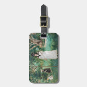 Berthe Morisot - Die Schmetterlingsjagd Gepäckanhänger (Vorderseite vertikal)