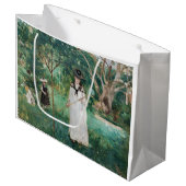 Berthe Morisot - Die Schmetterlingsjagd Große Geschenktüte (Vorderseite Schrägansicht)