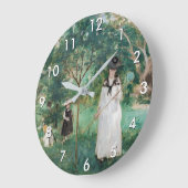 Berthe Morisot - Die Schmetterlingsjagd Große Wanduhr (Winkel)