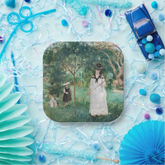 Berthe Morisot - Die Schmetterlingsjagd Pappteller (Party)