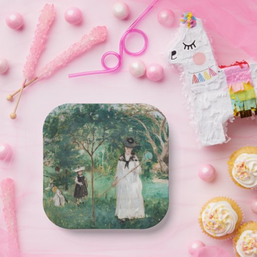 Berthe Morisot - Die Schmetterlingsjagd Pappteller (Party)