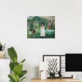Berthe Morisot - Die Schmetterlingsjagd Poster (Heimbüro)