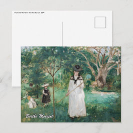 Berthe Morisot - Die Schmetterlingsjagd Postkarte