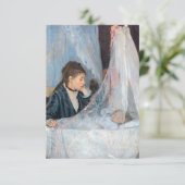 Berthe Morisot - Die Wiege Dankeskarte (Stehend Vorderseite)