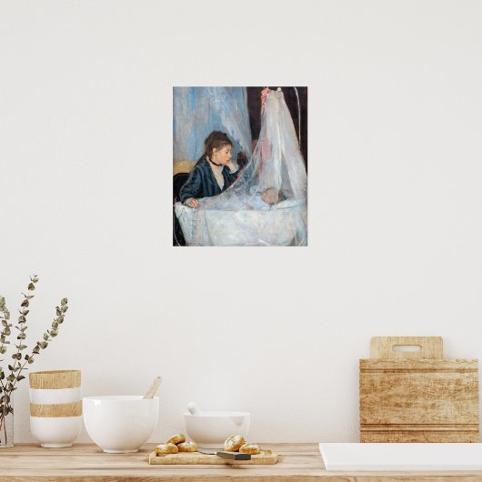 Berthe Morisot - Die Wiege Poster (Küche)