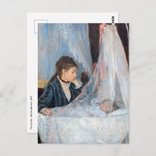 Berthe Morisot - Die Wiege Postkarte (Vorne/Hinten)