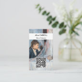 Berthe Morisot - Die Wiege - QR Code Visitenkarte (Stehend Vorderseite)