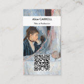 Berthe Morisot - Die Wiege - QR Code Visitenkarte (Vorderseite)