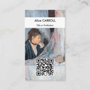 Berthe Morisot - Die Wiege - QR-Code Visitenkarte