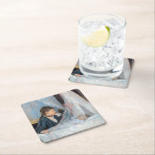 Berthe Morisot - Die Wiege Rechteckiger Pappuntersetzer (Vor Ort)