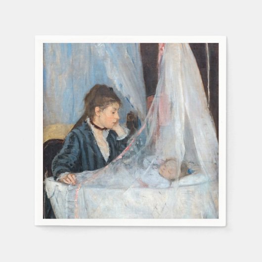 Berthe Morisot - Die Wiege Serviette (Vorderseite)