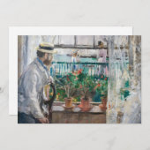 Berthe Morisot - Eugene Manet auf der Isle of Wigh Dankeskarte (Vorne/Hinten)