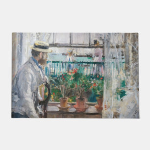 Berthe Morisot - Eugene Manet auf der Isle of Wigh Fußmatte