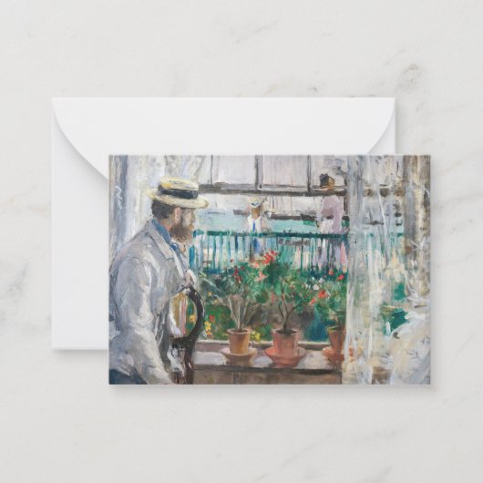 Berthe Morisot - Eugene Manet auf der Isle of Wigh Mitteilungskarte (Vorderseite)