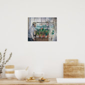 Berthe Morisot - Eugene Manet auf der Isle of Wigh Poster (Küche)