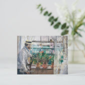 Berthe Morisot - Eugene Manet auf der Isle of Wigh Postkarte (Stehend Vorderseite)