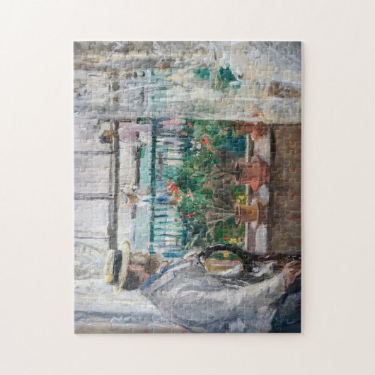 Berthe Morisot - Eugene Manet auf der Isle of Wigh Puzzle (Vertikal)