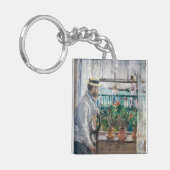 Berthe Morisot - Eugene Manet auf der Isle of Wigh Schlüsselanhänger (Vorderseite links)