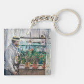 Berthe Morisot - Eugene Manet auf der Isle of Wigh Schlüsselanhänger (Rückseite)