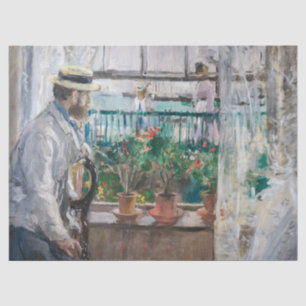 Berthe Morisot - Eugene Manet auf der Isle of Wigh Seidenpapier