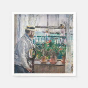 Berthe Morisot - Eugene Manet auf der Isle of Wigh Serviette