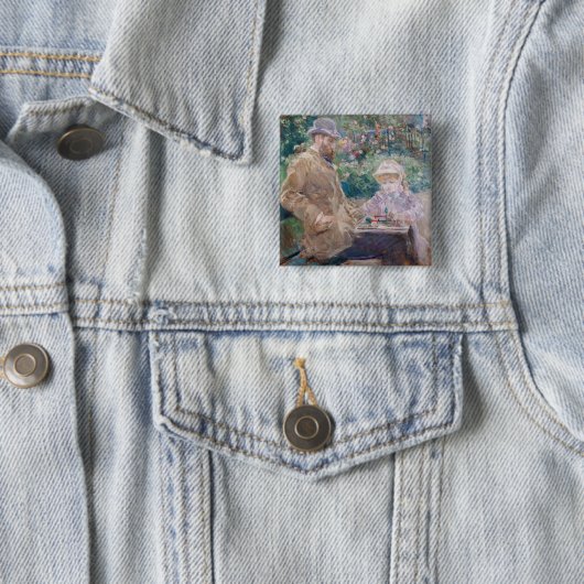 Berthe Morisot - Eugene Manet mit seiner Tochter Button (Beispiel)