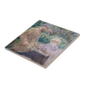 Berthe Morisot - Eugene Manet mit seiner Tochter Fliese (Seite)