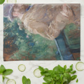 Berthe Morisot - Eugene Manet mit seiner Tochter Geschirrtuch (Gefaltet)