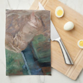 Berthe Morisot - Eugene Manet mit seiner Tochter Geschirrtuch (Viertel Falte)